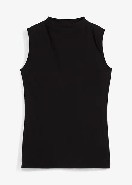 Top in misto cotone elasticizzato