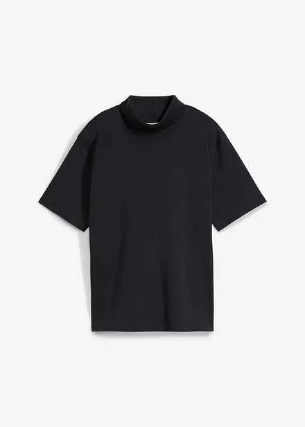 Maglia a collo alto in puro cotone biologico