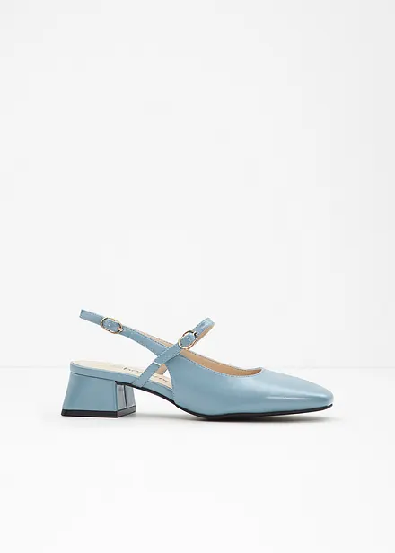 D&eacute;collet&eacute; slingback con cinturini
