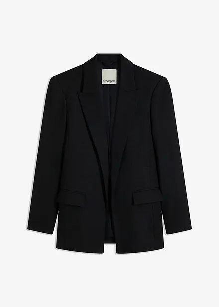 Blazer effetto lino con fodera a righe