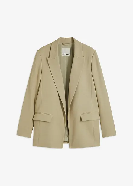 Blazer effetto lino con fodera a righe