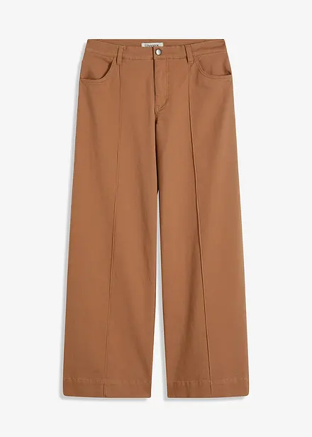 Pantaloni in twill con piega