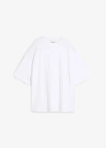 Maxi maglia in puro cotone biologico pesante