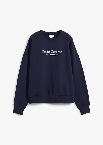 Felpa oversize con ricamo