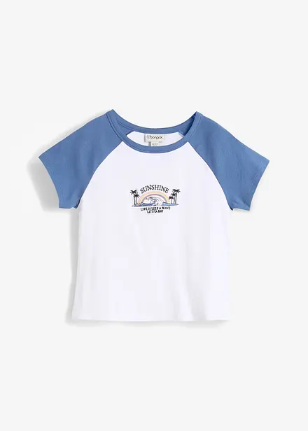 T-shirt con maniche a raglan