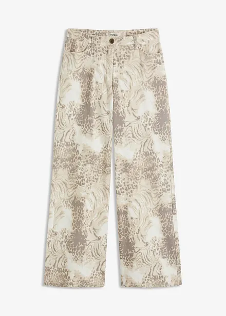 Pantaloni larghi in twill