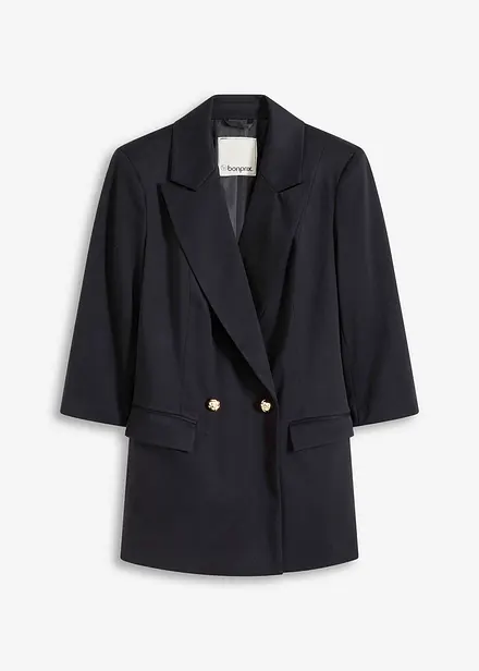 Blazer lungo con maniche a 3/4