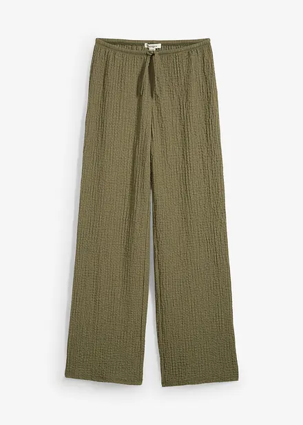 Pantaloni larghi in crêpe