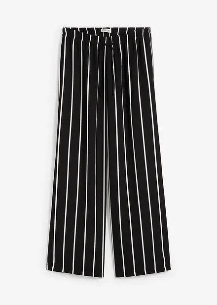 Pantaloni larghi in crêpe leggero