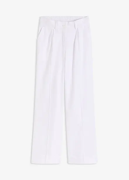Pantaloni a palazzo in fresco misto lino