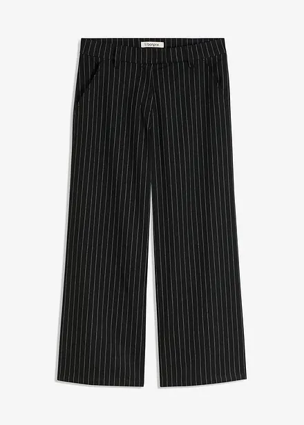 Pantaloni culotte gessati