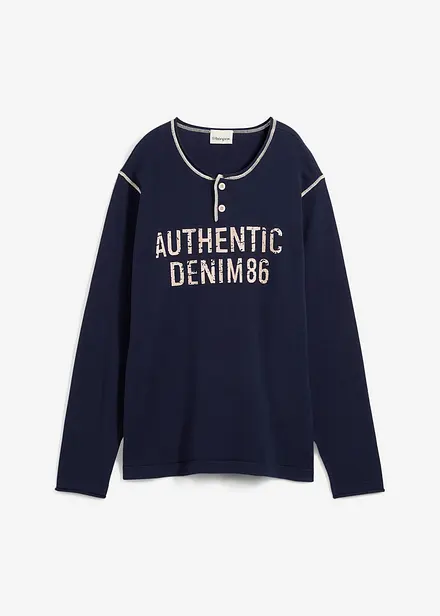 Maglione in filato fine di puro cotone