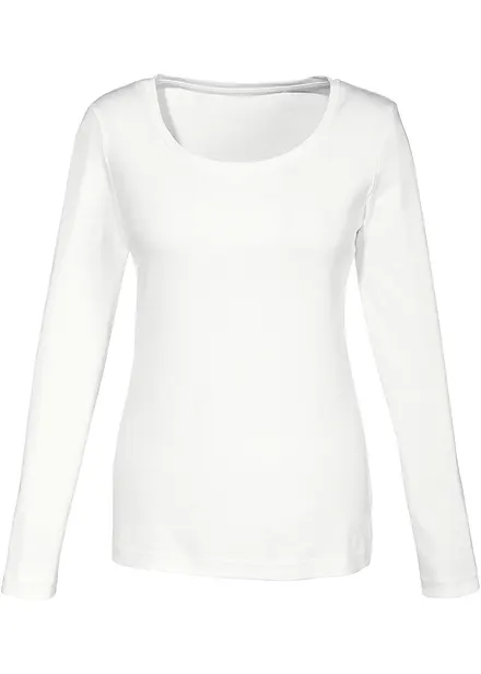 Maglia a maniche lunghe in puro cotone biologico