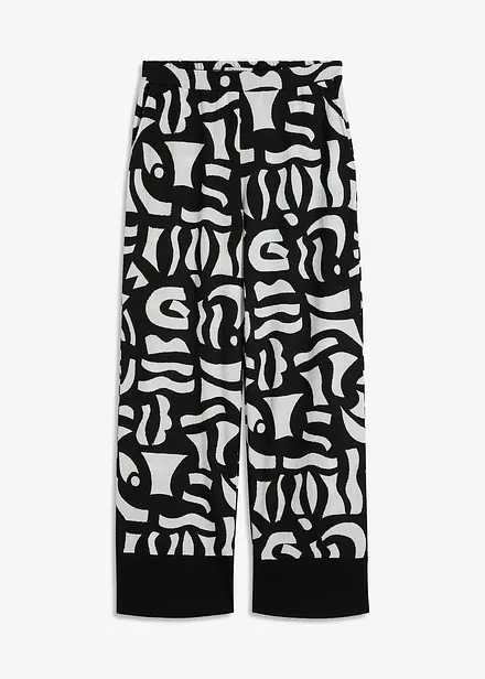 Pantaloni in jersey fantasia