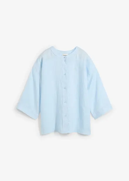 Blusa oversize in puro lino
