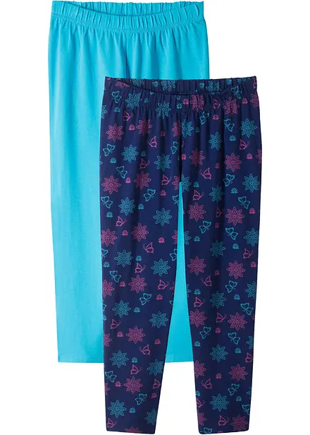 Leggings a pinocchietto con cotone biologico (pacco da 2)