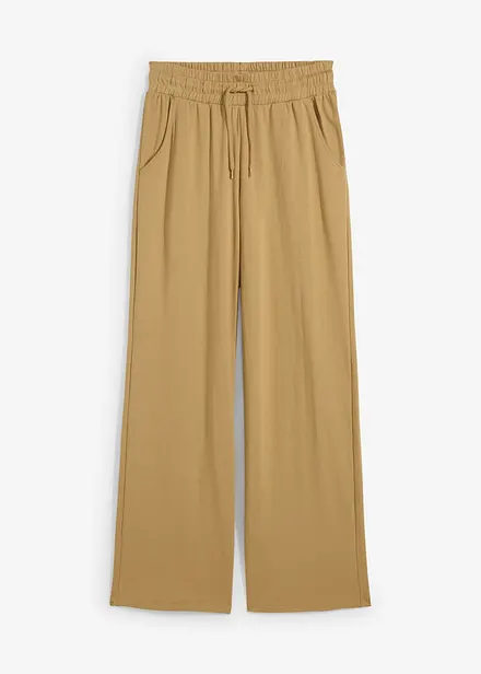 Pantaloni in jersey interlock