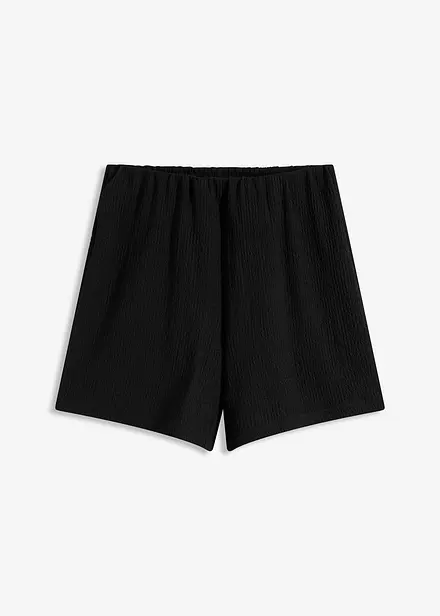 Shorts in jersey di crêpe leggero