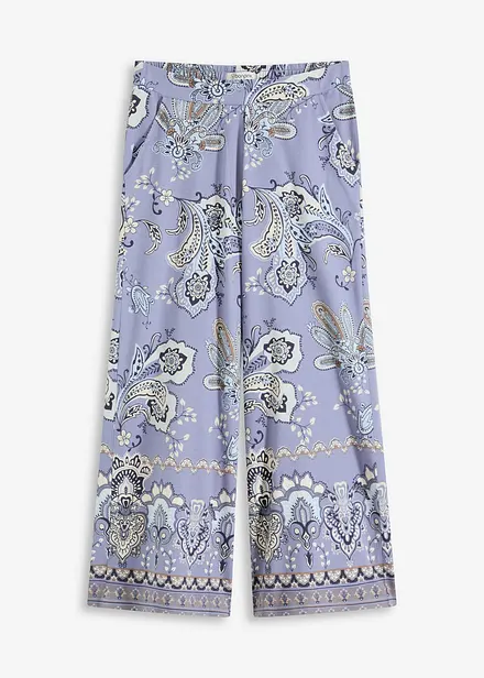 Pantaloni in jersey con fantasia paisley