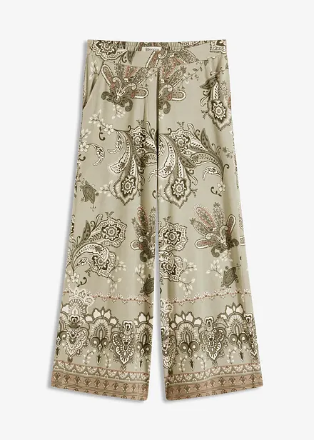 Pantaloni in jersey con fantasia paisley