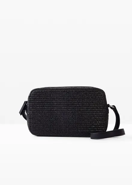 Borsa a tracolla in simil paglia