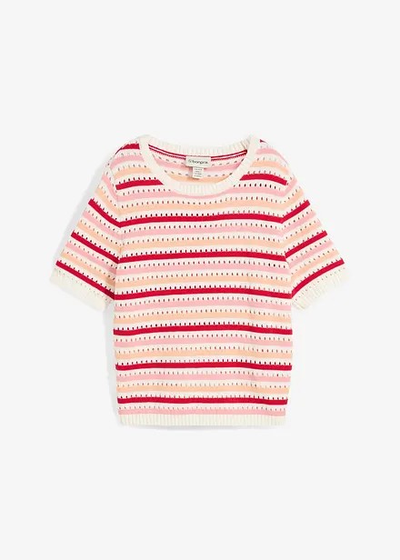 T-shirt di maglia a righe