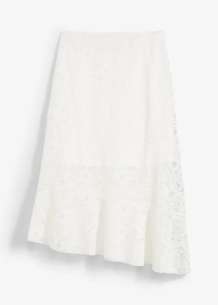 Gonna midi con pizzo