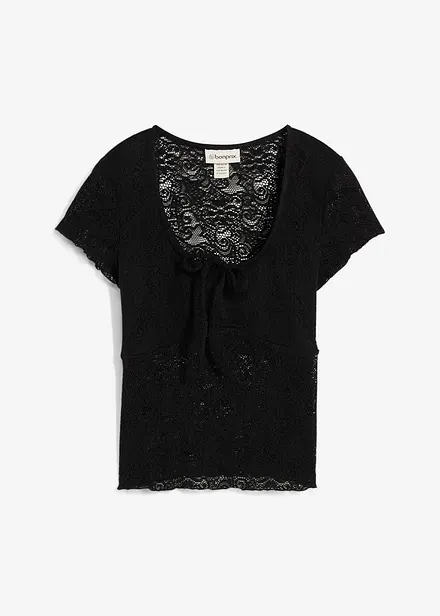 T-shirt in pizzo