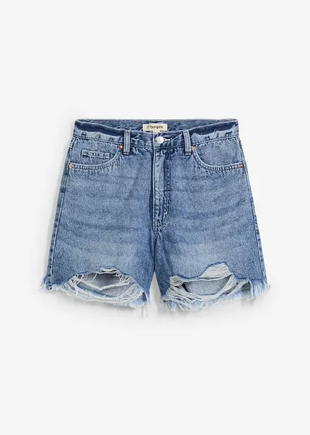 Shorts di jeans, vita alta