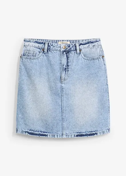 Gonna di jeans low stretch, vita media