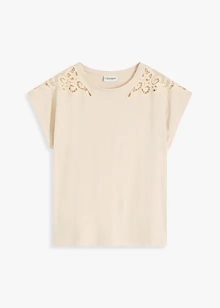 Maglia con dettagli in pizzo