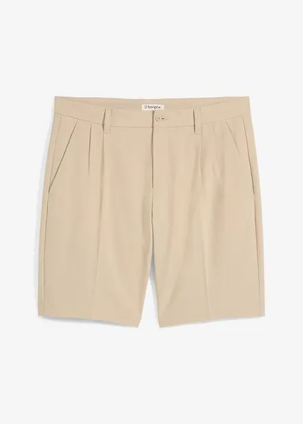 Bermuda chino con pinces, regular fit
