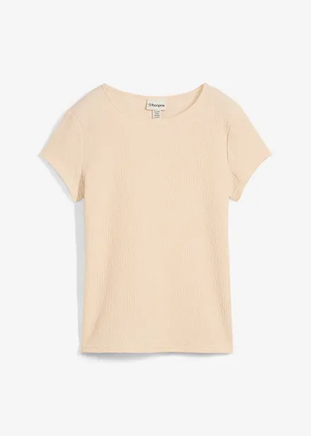 T-shirt in crêpe strutturato