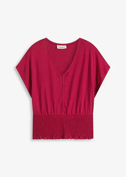 Maglia con fondo smock