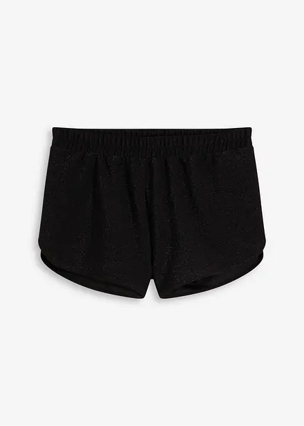 Shorts copricostume con filato glitterato