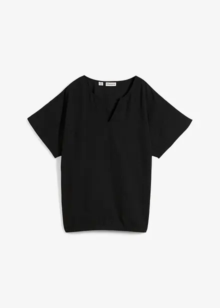 Blusa oversize con fondo elastico
