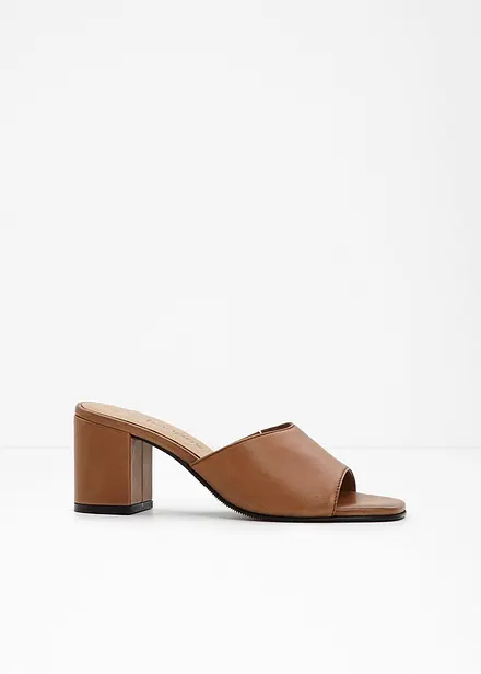 Mules in pelle