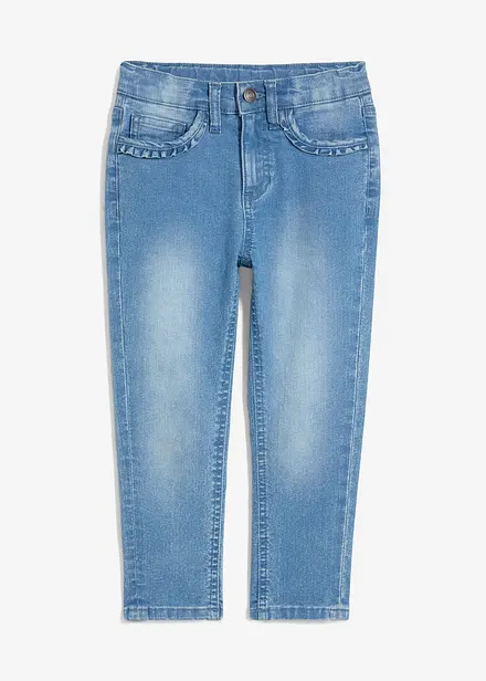 Jeans elasticizzati tapered, vita media
