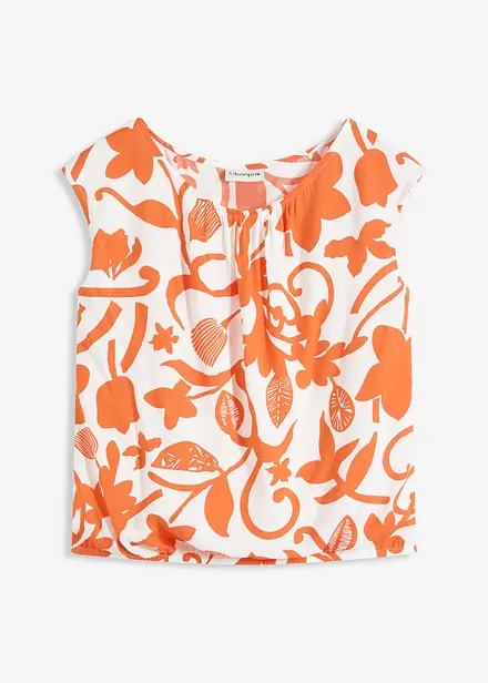 Top cropped in viscosa fluente