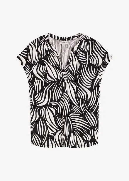 Maglia serafino in misto viscosa morbido