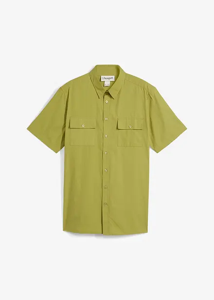 Camicia a maniche corte in puro cotone