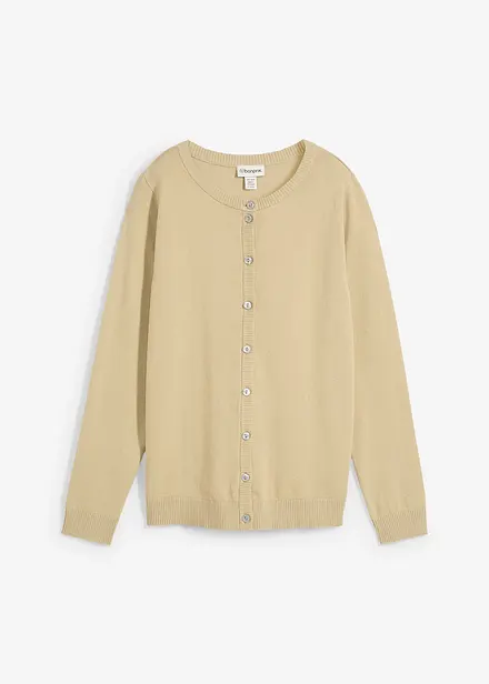 Cardigan con scollo rotondo