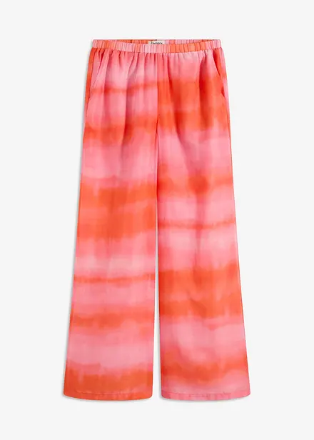 Pantaloni larghi in fantasia batik