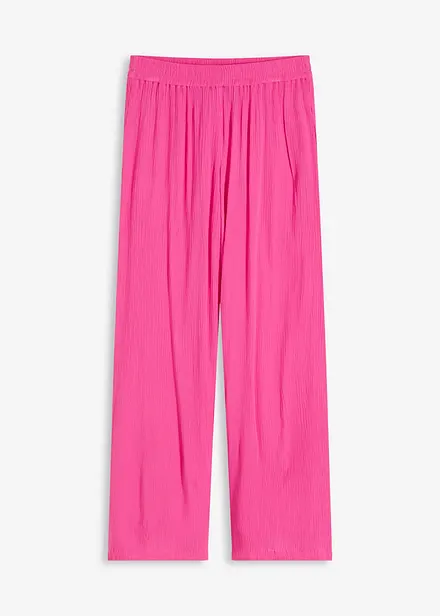 Pantaloni con elastico in vita in viscosa fluente