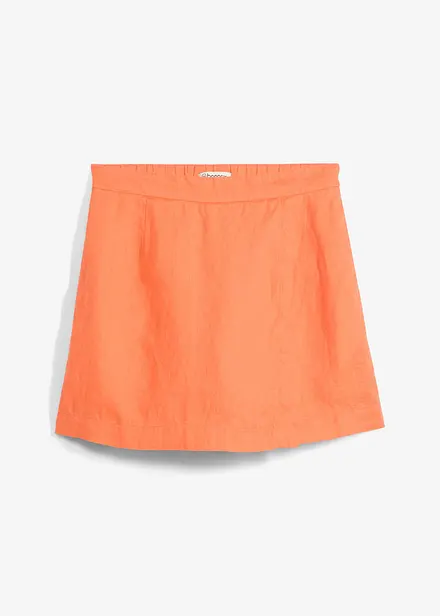 Gonna pantalone in puro lino