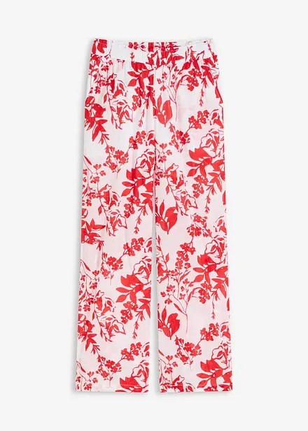 Pantaloni in puro cotone fantasia