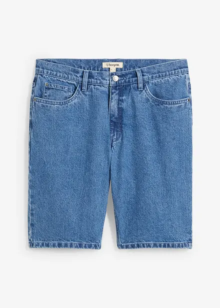 Bermuda elasticizzati in jeans, relaxed fit