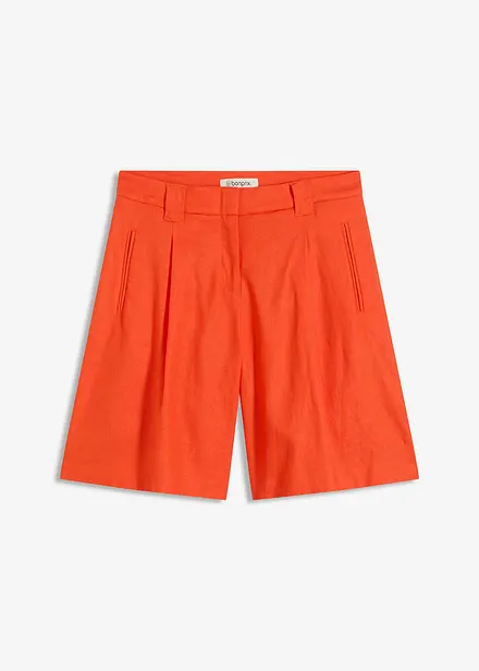 Shorts in misto lino leggero