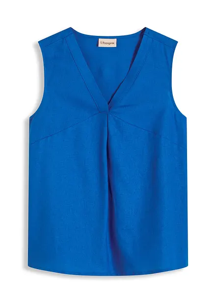Top in misto lino fresco