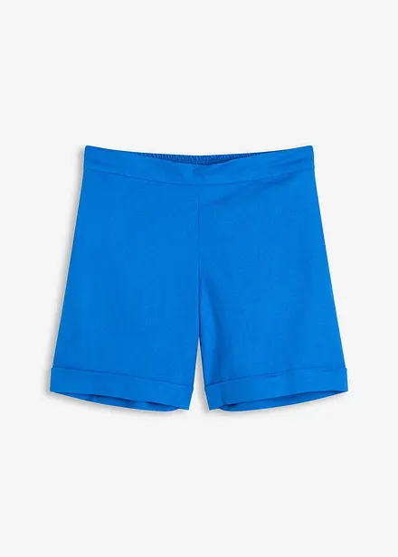 Shorts con elastico in vita in misto lino fresco